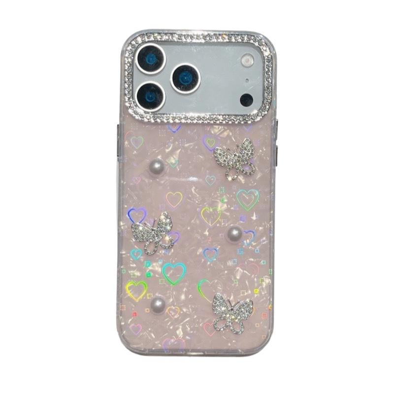 Seashell Pattern Bow Mobile Cover for Apple 17 Pro Max Pearl Butterfly iPhone 11 12 13 14 15 16 Phone Case