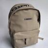 Leather material anti-splashing backpack feels niche Backpack men's and women's college style school bag prevents splashing