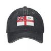 HMS Bulwark R On British White Ensign British Navy Centaur Class Aircraft Carrier Baseball Cap