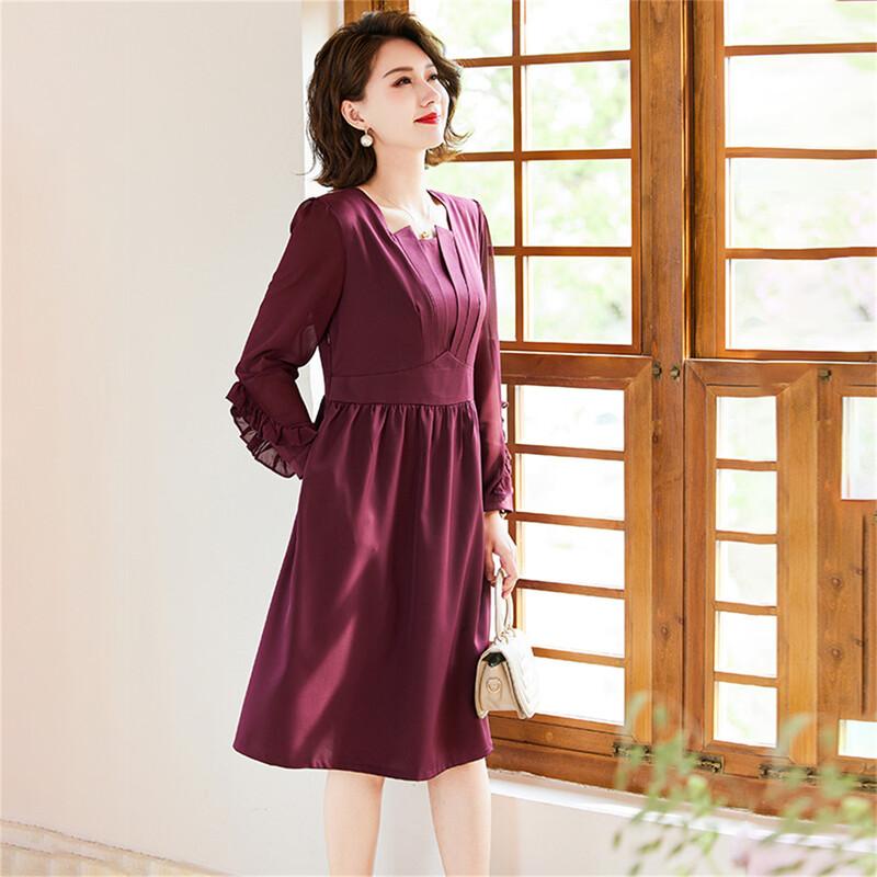 Elegant Mid-Length Summer Wedding Guest Dress XL