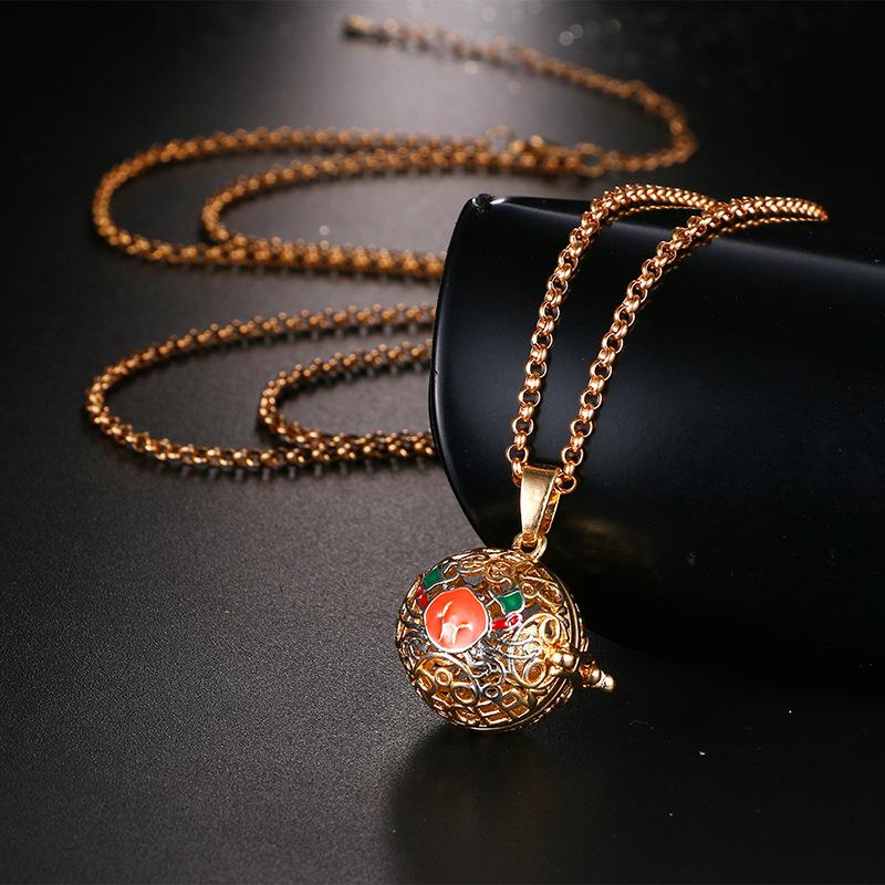 Neue Aromatherapie Ätherisches Öl Diffusor Halskette Schmuck Quadratisch Hohl Parfüm Medaillon 16MM Musik Kugel Damen Anhänger Zubehör
