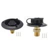 Black Flange RV City Water Fill Inlet Female To Male For Camper Motorhome Trailer Easy-to-grip Knob