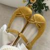 Flat bottom one word with bow Mary Jane shoes  spring new French round head ballet style single shoes