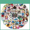 50 Stück Cartoon Dragon Quest Aufkleber für Gitarre, Skateboard und Mobiltelefon, wasserdicht und farbenfroh