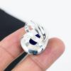Wunderschöner verstellbarer Ring aus 925er Sterlingsilber mit blauem Saphir - Passend für US-Größen 6 bis 11 - Handgefertigter Boho-Schmuck für Damen & Herren, Geschenk für sie