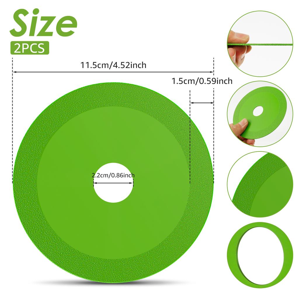 1/5sets 22.23mm Glass Cutting Disc Ultra-thin Saw Blade Diamond Marble Jade Crystal Wine Bottles Special Polishing Cutting Blade