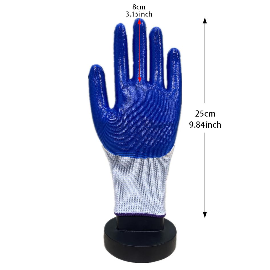 10pc-20pc Safety Work Gloves, Pu Gloves, Special Gloves for Workers, Maintenance Supplies, Labor Nylon Gloves, Car Maintenance G
