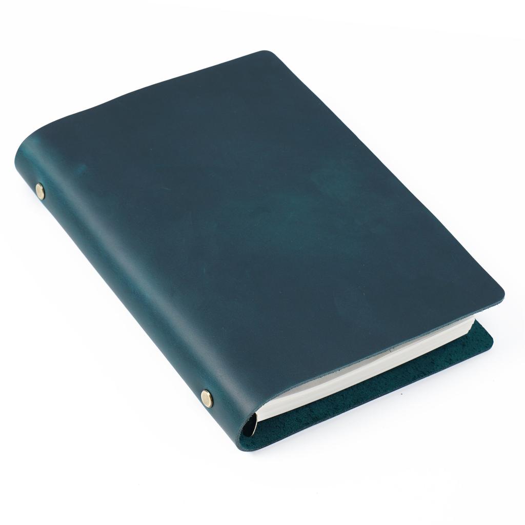 AIGUONIU Genuine Leather Handmade A6 Size Ring Planner Vintage Unisex Notebook With 6-hole Binder Sketchbook Notepad