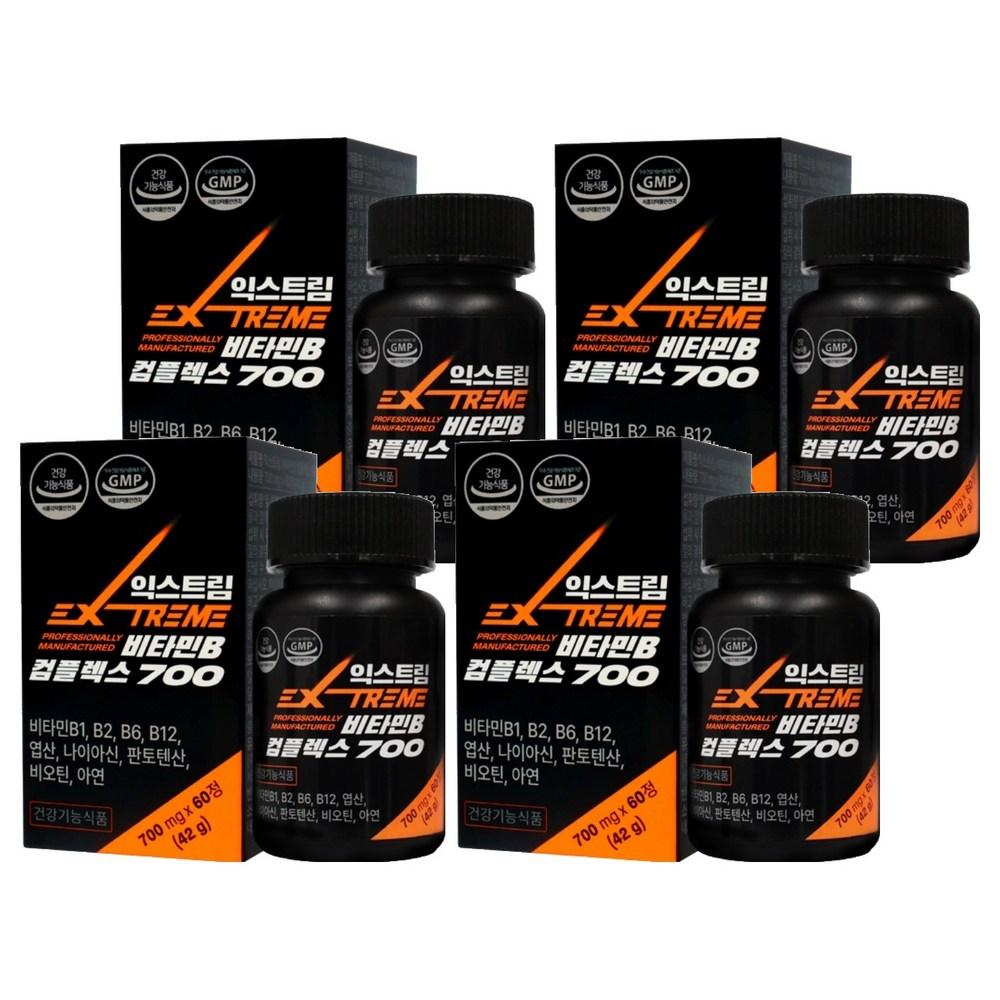 Extreme Vitamin B Complex 700 42g 60 tablets 4 pcs