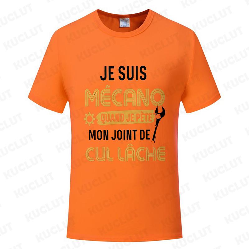 You Know I'm Mechano T Shirt Funny French Text Dad Gift Worker Humor Shirts Vintage Tee Casual Oversized Summer Fashion T-shirt