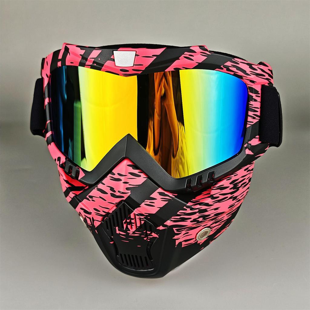 Moto Snow Goggles Mask UV400 Outdoor Riding Men's Windproof Sand Goggles Helmet Mask Mask