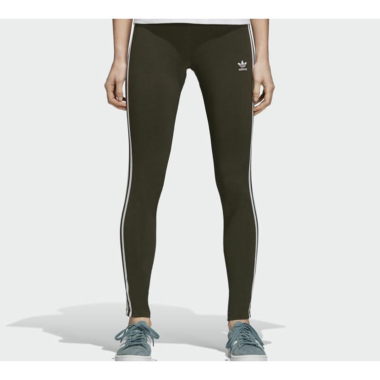 Adidas Originals Trefoil Printed Leggings Women Leggings Olive-Green DH3171