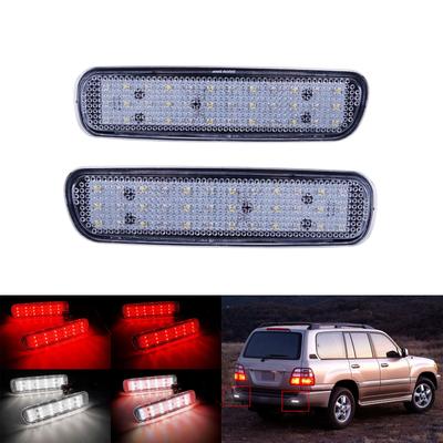 Car LED Rear Bumper Reflector Light Lamp for Lexus LX470 Toyota Land Cruiser 100 1998-2007 Tail Brake Stop Lights
