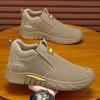 Men's Shoes Spring New Breathable One-pedal Soft-soled Men's Sports Dad Shoes Dirt-resistant Construction Site Work Labor Insurance Men's Shoes