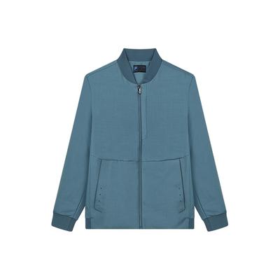 Business Casual Ensfarvet Sports Vævet Jakke Mænd Jakker Himmelblå F11M212703F-BU