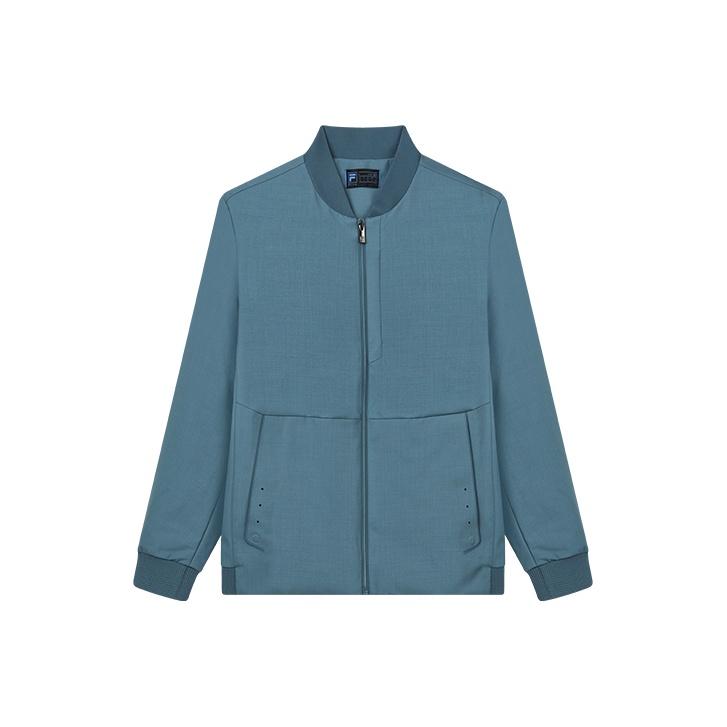 Fila Business Casual Solid Color Sports Woven Jacket Men Jackets Sky-Blue F11M212703F-BU
