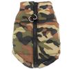 Colete acolchoado macio para cães e gatos, jaqueta com alça para coleira, roupas para cachorros pequenos, camuflagem, colete para cachorro