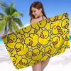 Yellow Classic Rubber Duck Beach Towel Colorful Bath Towels For Girl Microfiber Quick Dry Sand Free Beach Yoga Spa