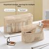 Zipper Mesh Makeup Storage Bag Handheld Multifunctional Mesh Clothing Bag  Travel
