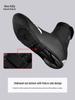 Men's Fleece-Lined Winter Cycling Shoe Covers - Warm, Windproof & Waterproof for Mountain and Road Biking