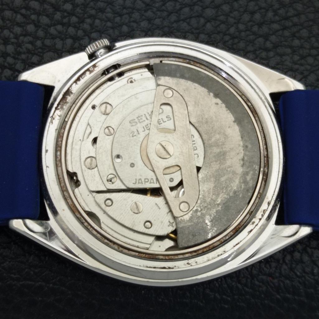 VINTAGE SEIKO 5 AUTOMATIC 6119C JAPAN MENS ARABIC BLUE DIAL WATCH A702527-1 R126-a702527