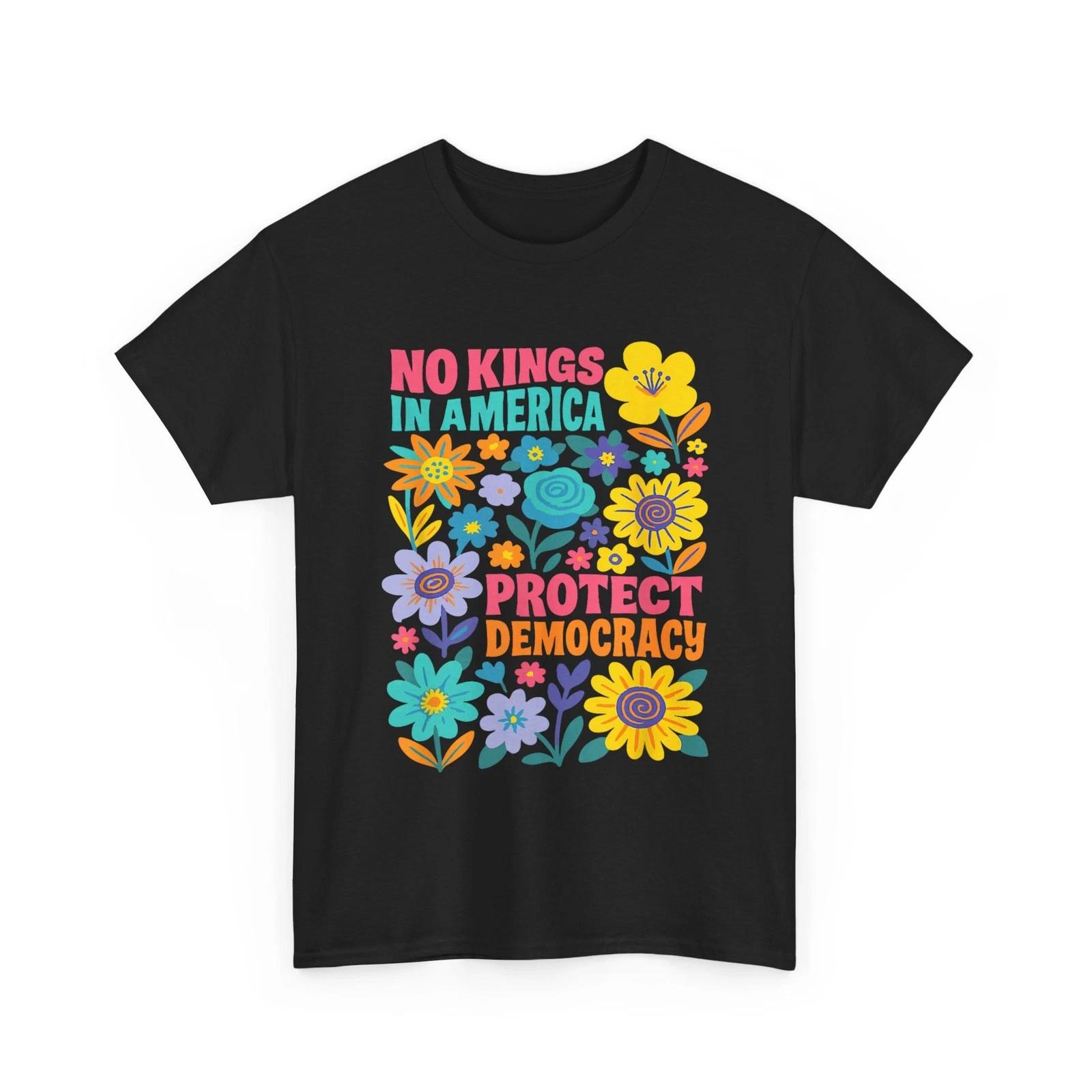 No Kings in America Shirt, Protest Democracy No Kings Since 1776 Shirt S