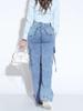 European-American Fashion Women's Stretch Washed Casual Denim Pants