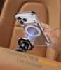 Oatsbasf Solid Wooden Phone Case for IPhone 17 16 Pro/Pro Max with Ring Stand 360° Rotation Magnetic Shockproof Protective Cover