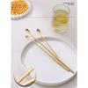 Stainless Steel Stirring Spoon Long Handle Coffee Spoon Dessert Spoon Creative Ice Spoon Honey Spoon Milk Tea Mixing Bar Spoon