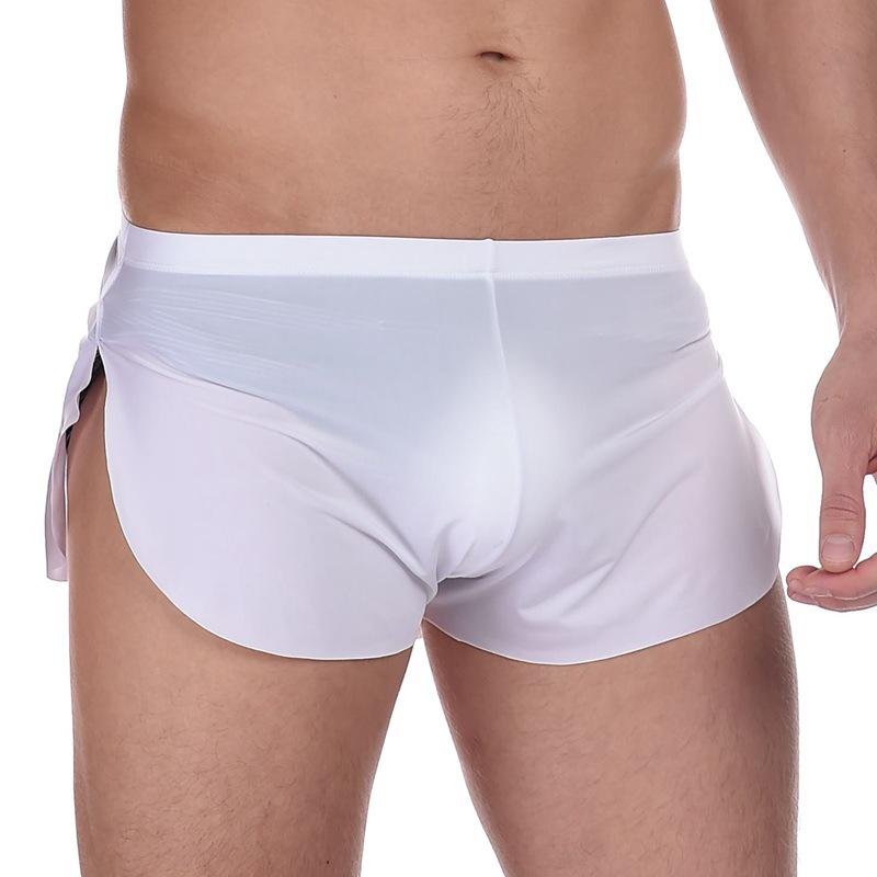 N2N Men's Silky Arrow Print Underwear - 3 Pack of Sexy Round-Edge Shorts
