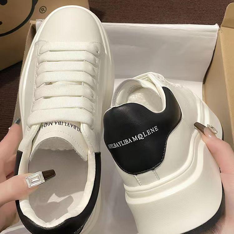 thick-soled muffin women's cross board shoes summer new campus design casual sports shoes