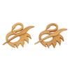 2 Stück Brosche Anstecknadel Bambus Brust Schmuck Geschenk Pullover Pins Dekoratives Modeaccessoire