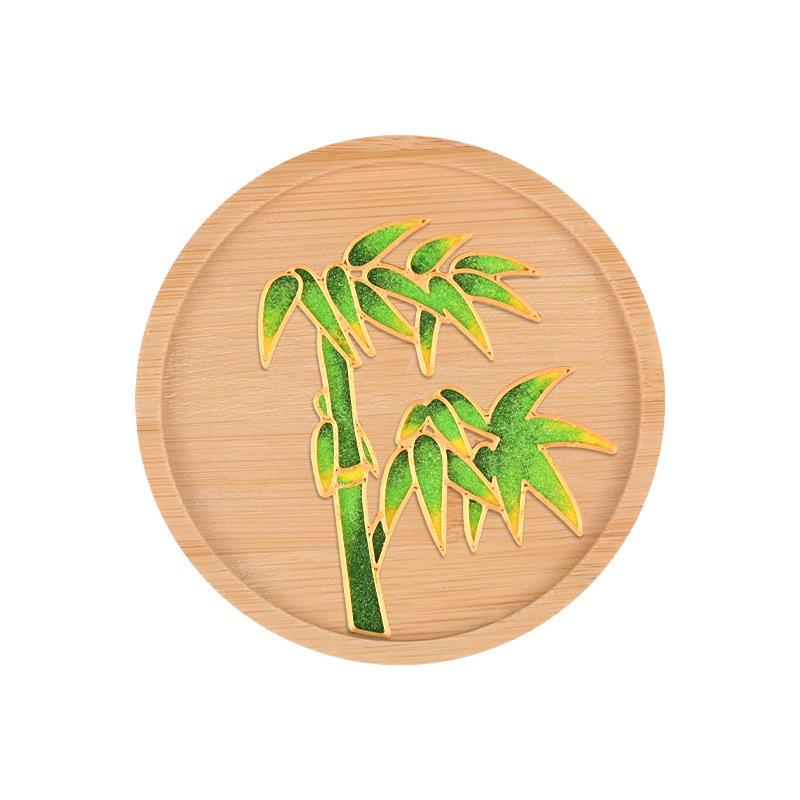 Cloisonné DIY Coaster Kit: Jingtailan No-Wire-Drawing, Chinese Style, Handmade Team Building Activity