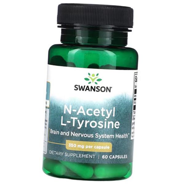 

N-Ацетил L-Тирозин, N-Acetyl L-Tyrosine 350, Swanson 60капс (27280038) 60caps