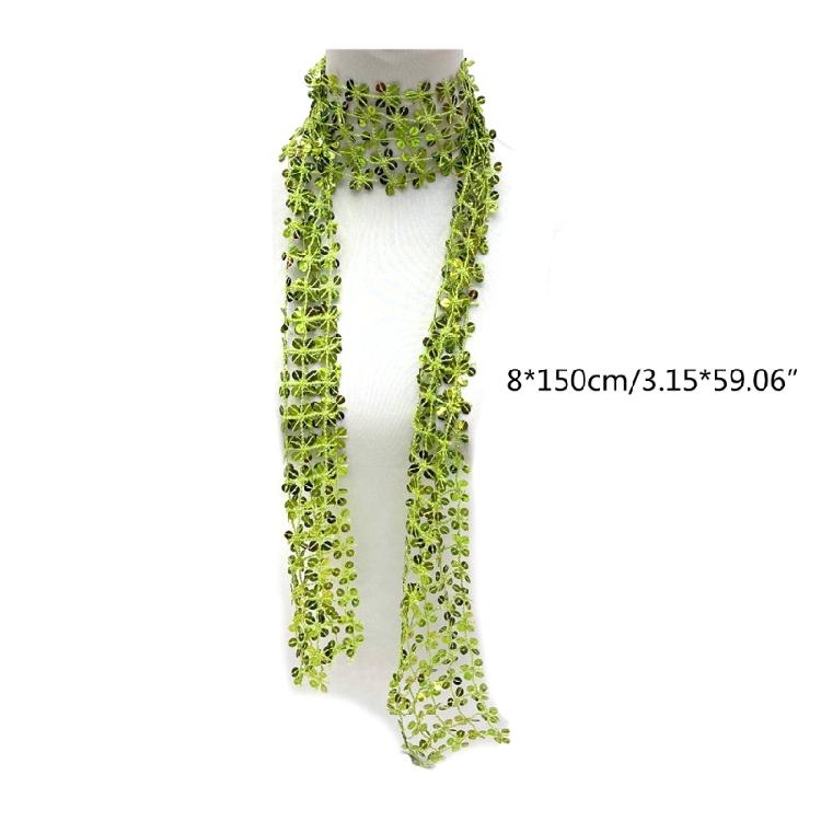 Woman Masquerades Sequins Scarf Outdoor Decorative Blingbling Sequins Collar