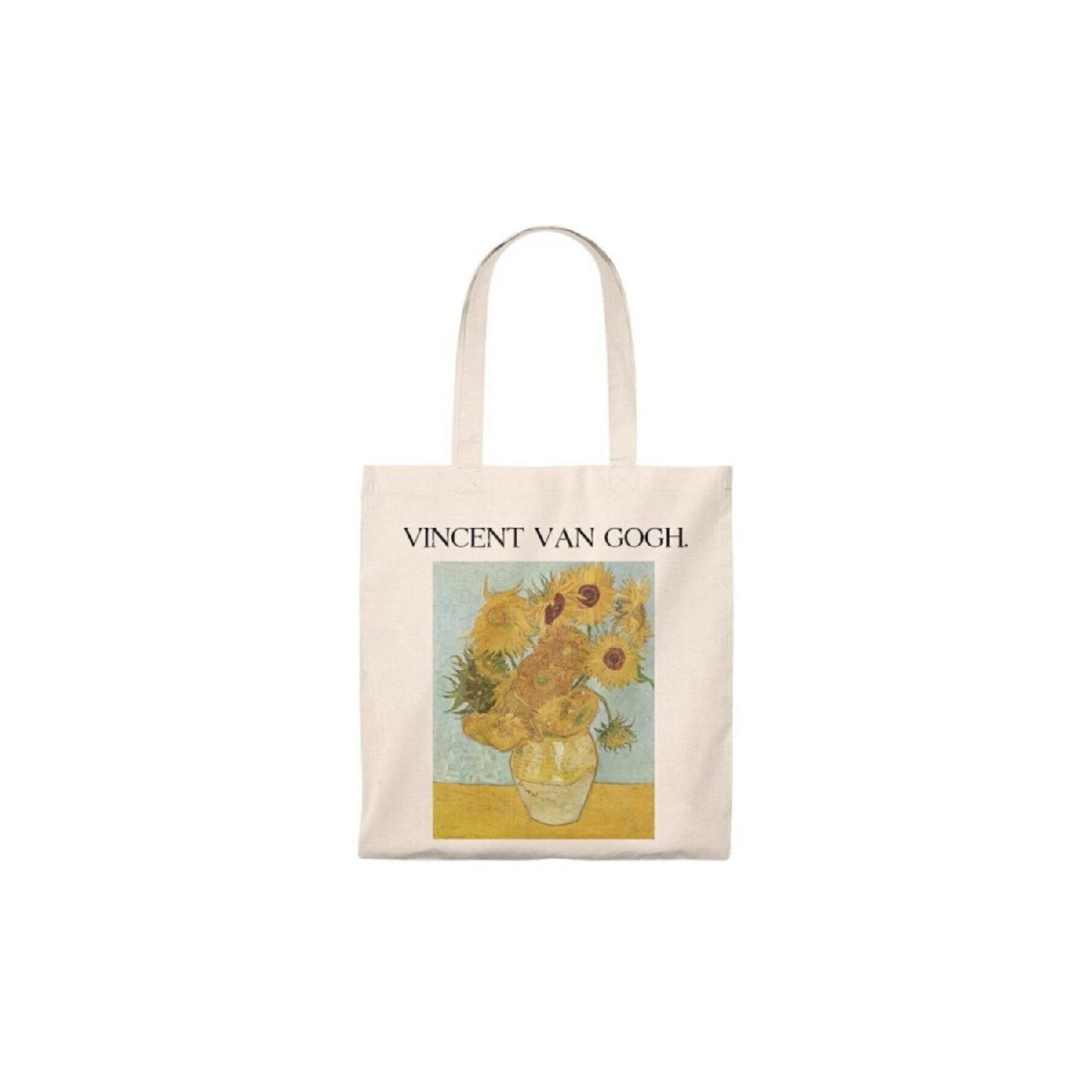 

Vicent Van Gogh Sunflower Printed Raw Cloth Standart вершковий