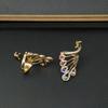 Knuckle Ring Shiny Rhinestone Peacock Charming Women Girls Elegant Animal Finger Ring Jewelry Accessories