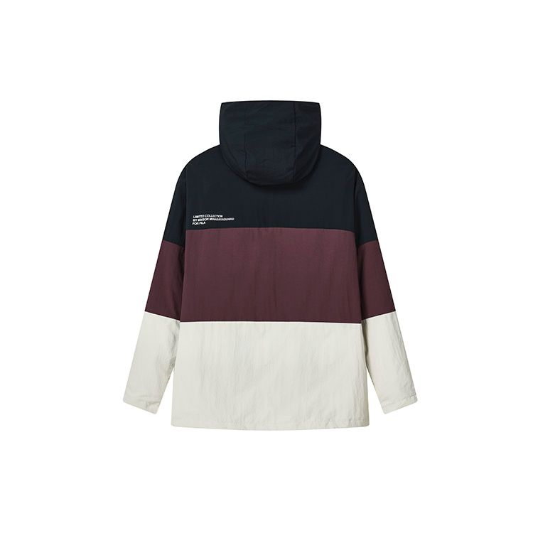 FILA X MIHARA FW22 Woven Hooded Two-Piece Jacket Men jackets Cactus-Gray Pink F11M243701F-LP