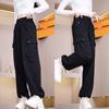 Pantaloni da Lavoro a Vita Alta Gamba Larga da Donna - Stile Americano, Primavera/Estate 2026, Alla Moda, Morbidi, Modellanti, Casual.