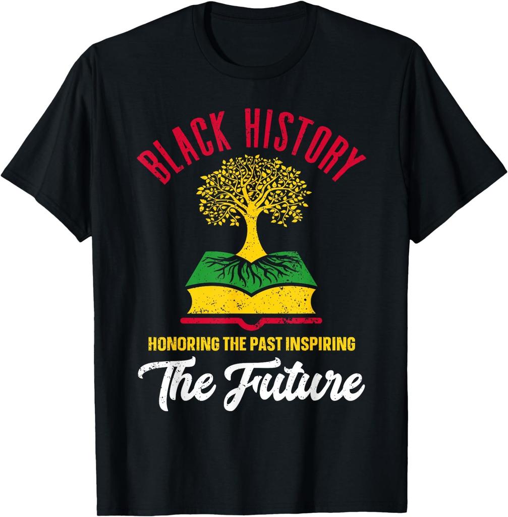 Honoring Past Inspiring Future Men Women Black History Month T-Shirt Small