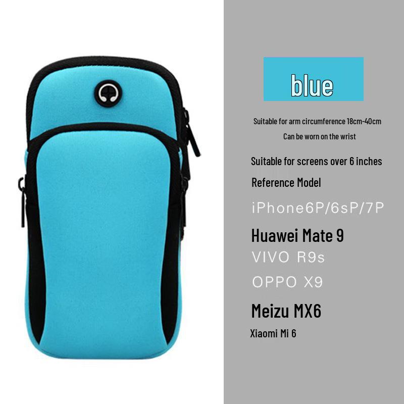

Neoprene Sports Arm Bag for Running and Fitness – Unisex Wrist and Arm Phone Holder Up to 6-inch