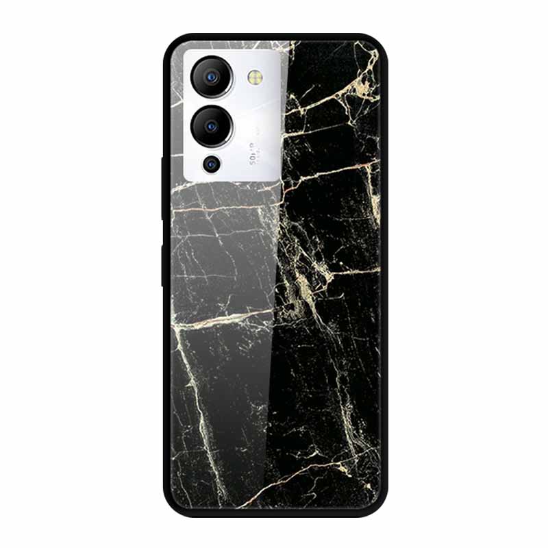 Luxury Shockproof Tempered Glass Back Cover Hard Case For Infinix Note 12 G96 Infinix Note 11pro 11s Protective Cool Phone Cover