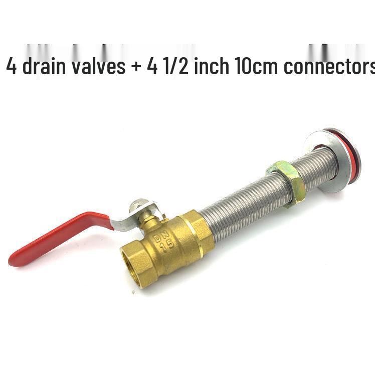 Stainless Steel 4-Point Thread Oil Drum Tank Connector