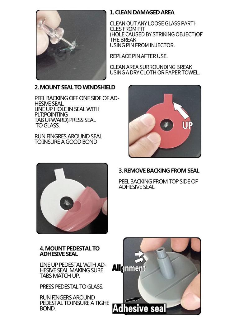 Temu Car Glass Repair Kit - DIY Hot-Selling Quick Fix Tool Set