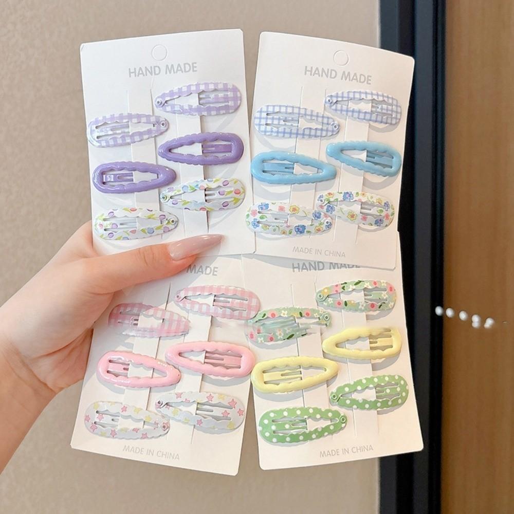 6Pcs/Set Non-Slip BB Clip Flower Barrette Cute Hairpin Women