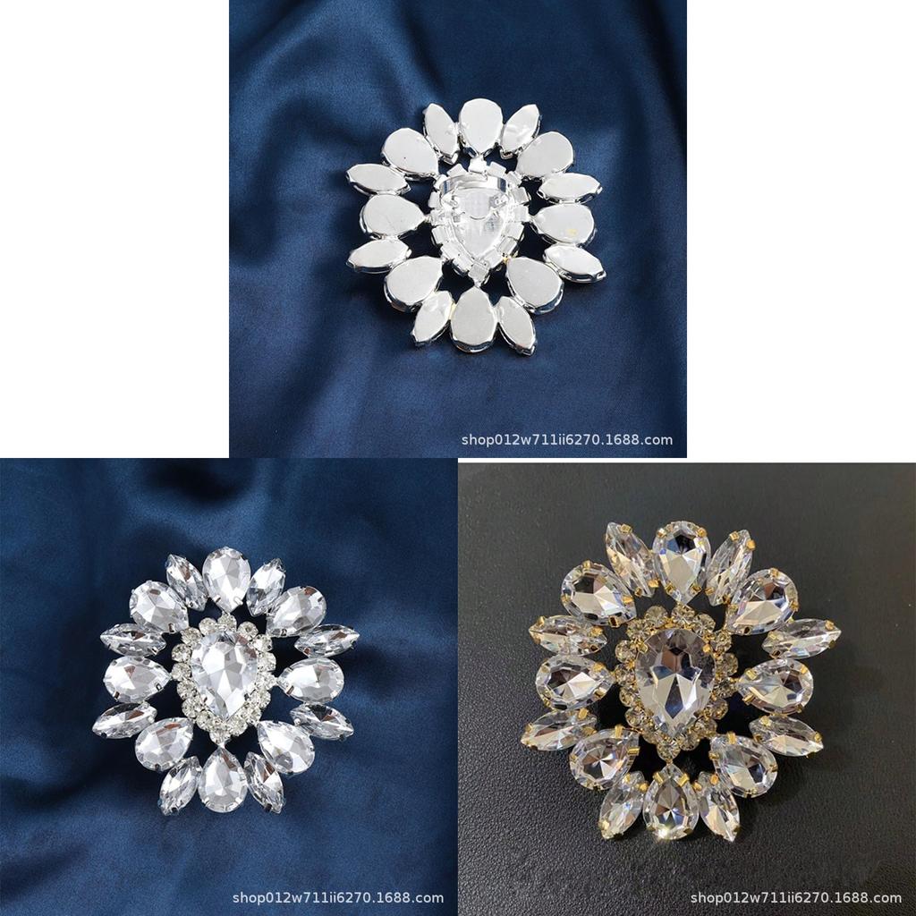 Geometric Water Drop Ring With Rhinestones For Women Spring 2024 Trendy Adjustable Jewelry