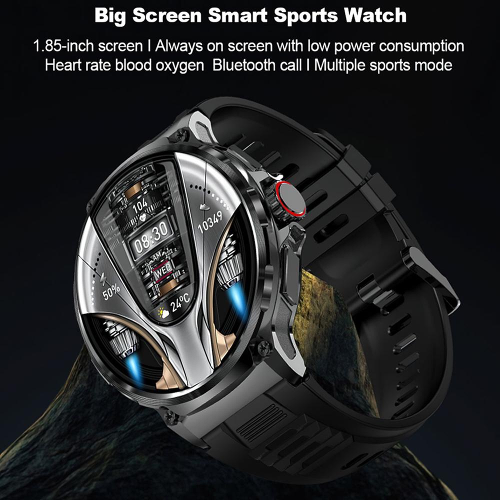 2025 NEW Smart Watch Men 1.85 Inch Ultra HD 710 MAh Extra Long Life Military Smartwatches 400+Dial Fitness BT Calling Smartwatch