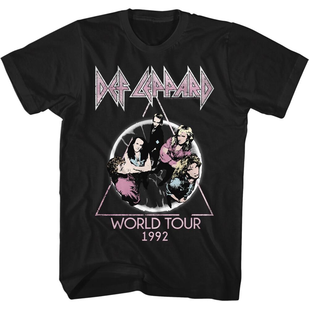 Def Leppard Adrenalize World Tour 1992 Men T Shirt Rock Music Band Merch XXL