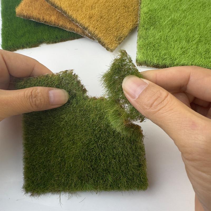 1,2 cm Simulationsrasen Rasenmodell Grasbüschel Pflanze Vegetation Plattform Dekor DIY Sandtisch/Eisenbahn/Gartenszenerie 1 Box