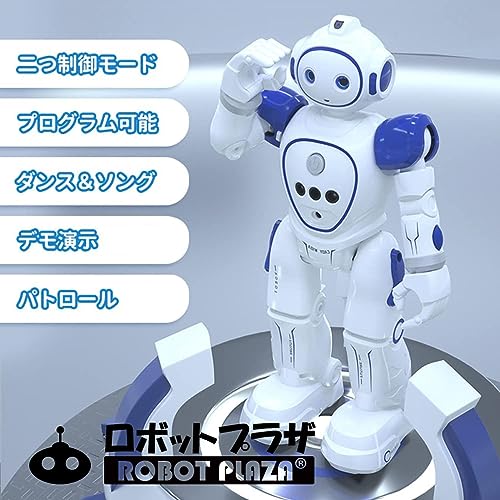 ROBOT PLAZA Humanoid Robot Toy, Walks, Speaks English, Kids' Toy, Boys' Birthday Gift, Educational Toy, Rechargeable, Japanese Instruction Manual